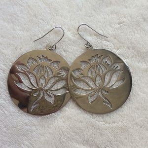 Silver dangle earrings